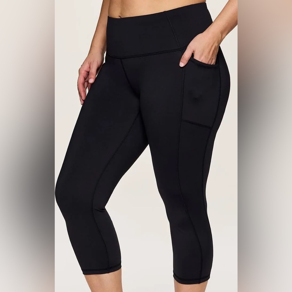 NWT RBX Black Tummy Control Yoga Pants, 3X